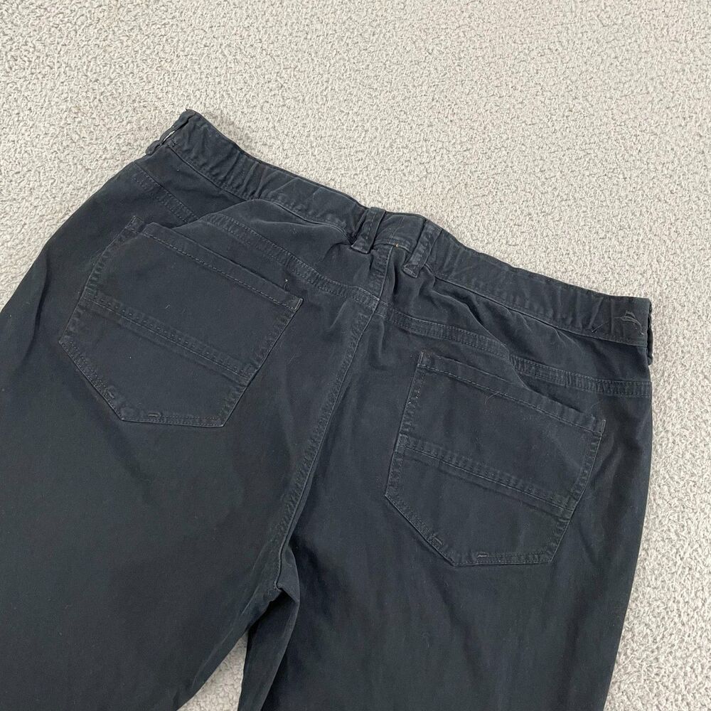 Tommy Bahama 5-Pocket Pants Men 40x32 Black Soft Stretch Casual Nautical Chino - Picture 6 of 11